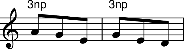 
X:3
M:none
L:1/8
K:C
"3np" AGE | "3np" GED |
