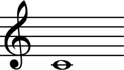 
X:1
L:1/4
M:none
K:C
C4
