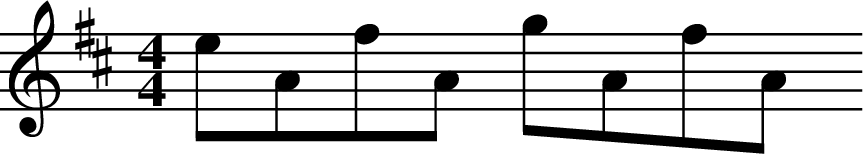 X: 1
M: 4/4
L: 1/8
K: Dmaj
eAfA gAfA