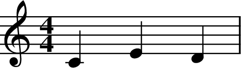 
X:1
L:1/4
M:4/4
K:C
CED |
