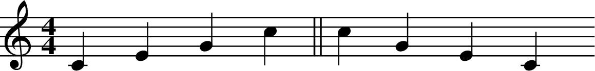 
X:3
M:4/4
L:1/4
K:C
CEGc || cGEC
