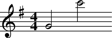 
X:3
M:4/4
L:1/2
K:G
G c'
